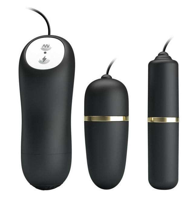 Віброяйце-електростимулятор Pretty Love Double Vibro-Bullets, BI - 014878 Sex Aura Київ - фото 4