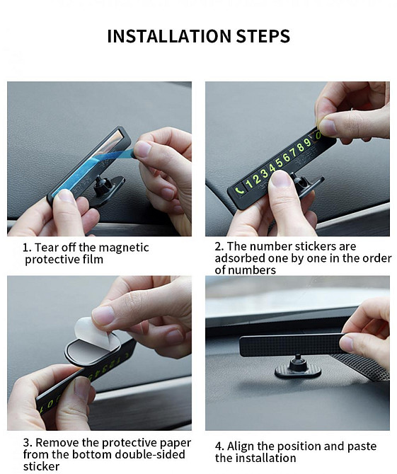 Телефонная табличка с номером телефона Автовизитка Київ - фото 6