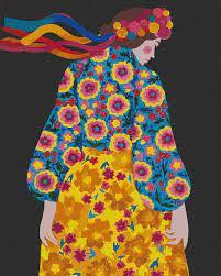 Набір для розпису по номерах. "Вбрання на день перемоги" 40х50см, шт Київ - фото 1