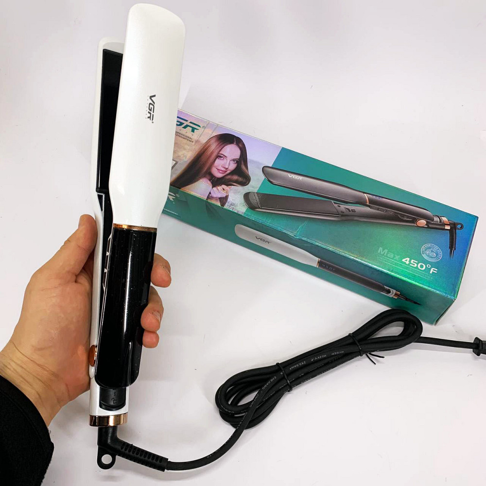 Праска з регулятором температури VGR V-519S, Щипці для волосся, Випрямляч для волосся паровий GW-66 Львів - фото 3