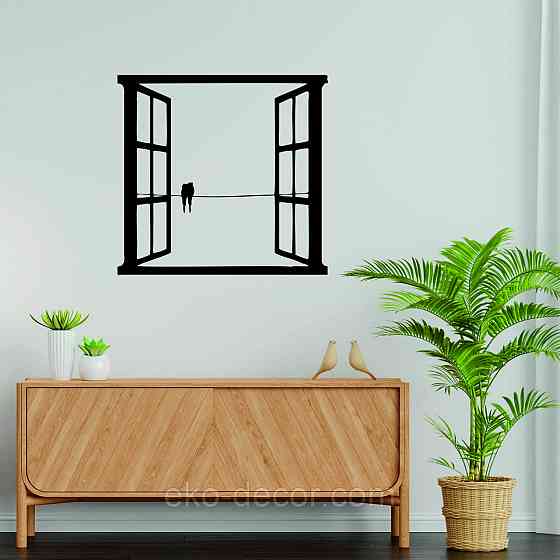 Декоративное настенное Панно «Птицы в окне» Декор на стену Киев