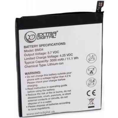 Аккумуляторная батарея Extradigital Xiaomi Mi Note Pro (BM34) 3000 mAh (BMX6442) Винница