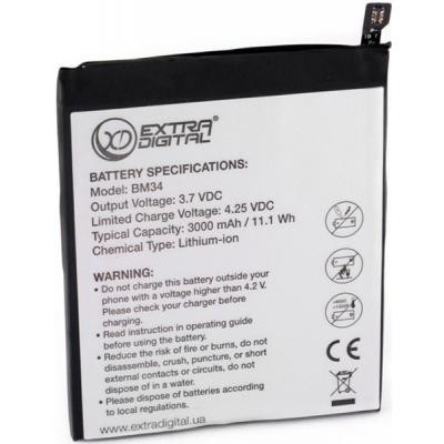 Акумуляторна батарея Extradigital Xiaomi Mi Note Pro (BM34) 3000 mAh (BMX6442) Вінниця - фото 1