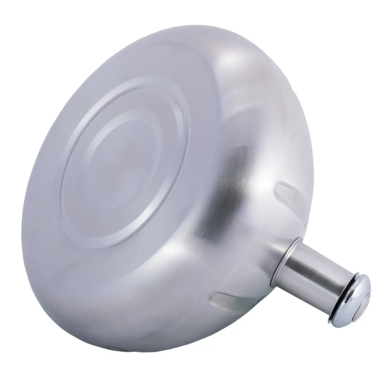 Чайник 3л нержавіюча сталь зі свистком зі скляною кришкою (ручка:чорний) 0671A KAMILLE Житомир - фото 4