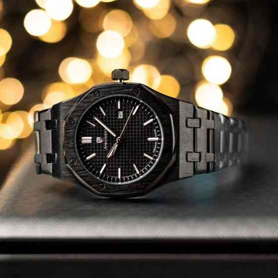 Мужские наручные часы Poedagar Morion (Черные) Киев