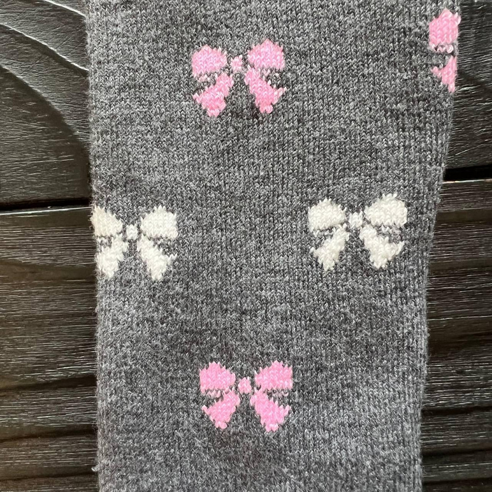 Дитячі Лосіни для Дівчинки Сірі з Бантиками Lizi Kids 2 роки (86-92см) пакунок малюка Киев - изображение 2