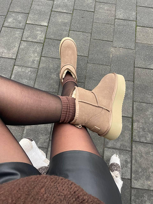 ITTS Угги жіночі ITTS A805-15 капучіно (зима, замша натуральна) (5736) 41 Коломия - фото 4