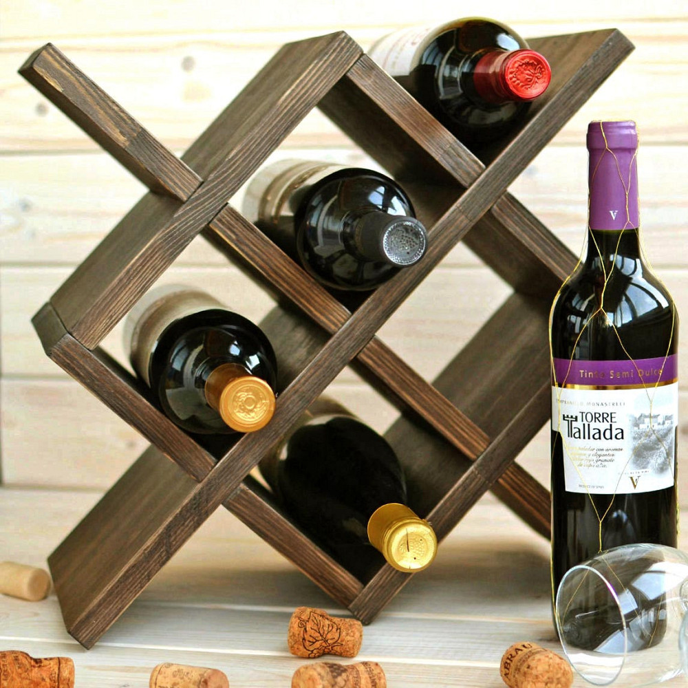 Настільна винна полиця "Вестон" капучино Миколаїв - фото 1