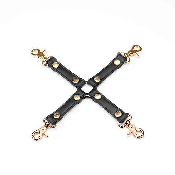 Хрестовина Liebe Seele Black Organosilicon Hogtie, екошкіра Sex Aura Київ