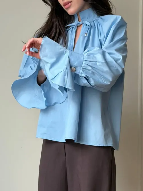 Женская блуза коттоновая - стильная новинка для элегантных образов. Одесса - изображение 10