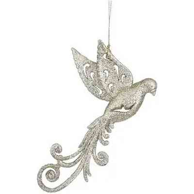 Елочная игрушка House Of Seasons Птичка золотая 9 х 2 х 16 см (8718861799422) Винница