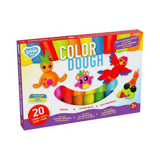 Набір для ліплення з тістом Color Dough 41204, 20 стиків Вінниця