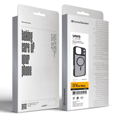Чохол до мобільного телефона Armorstandart Uniq MagCase Apple iPhone 17 Pro Max Black (ARM86271) Вінниця - фото 2
