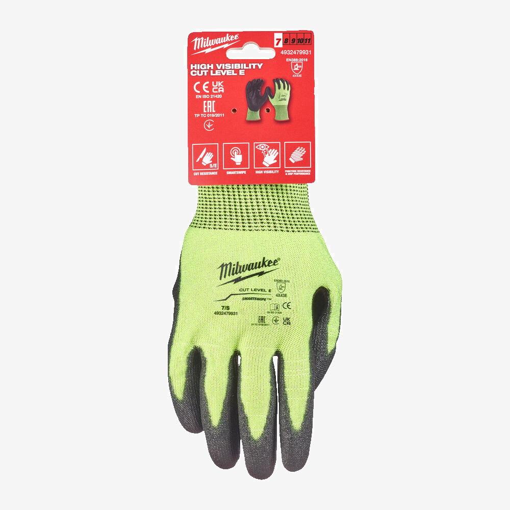 Перчатки сигнальные MILWAUKEE с сопротивлением порезам 5/E уровня, 7/S Одесса - изображение 2