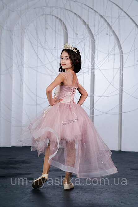 Дитяча сукня видовжене ззаду Синя 122-134 Кривий Ріг - фото 7