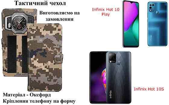 Тактичний чохол для Honor 600 Lite, кріпиться до спорядження на липучці Київ
