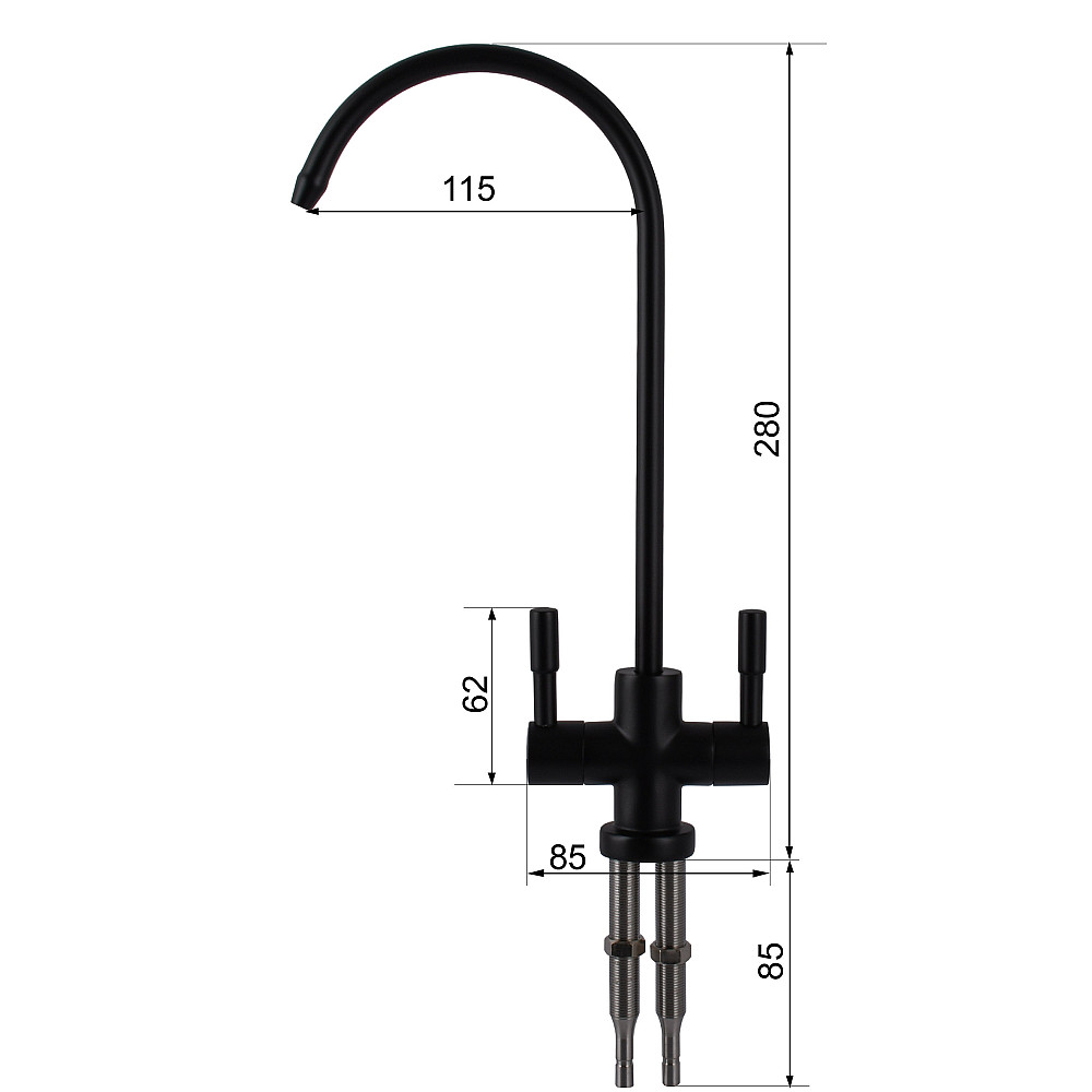 Кран для зворотнього осмосу Globus Lux Lazer GLLR-76A-BB Луцк - изображение 6