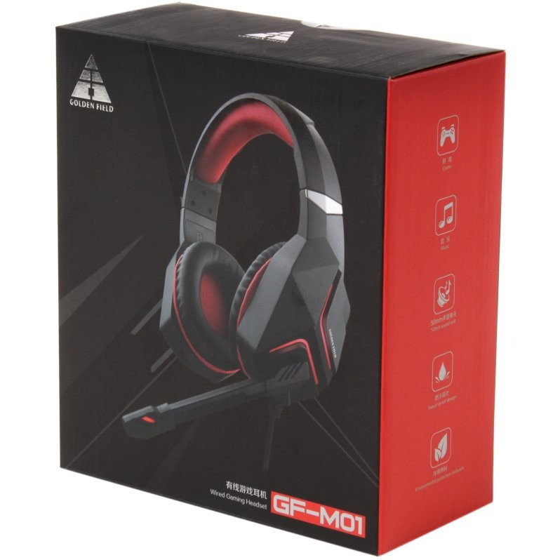Гарнітура Golden Field GF-M01 Black (9590010685) Золотистий Харьков - изображение 6