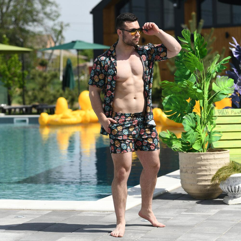 Плавательные шорты мужские Pobedov Pool day Kolorovi cherepy Киев - изображение 7