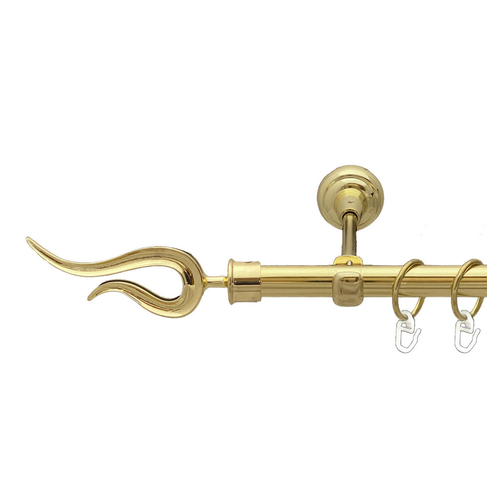 Карниз Orvit Віоло металевий однорядний відкритий Золото 19 мм 200 см (00-00012863) Львів - фото 1