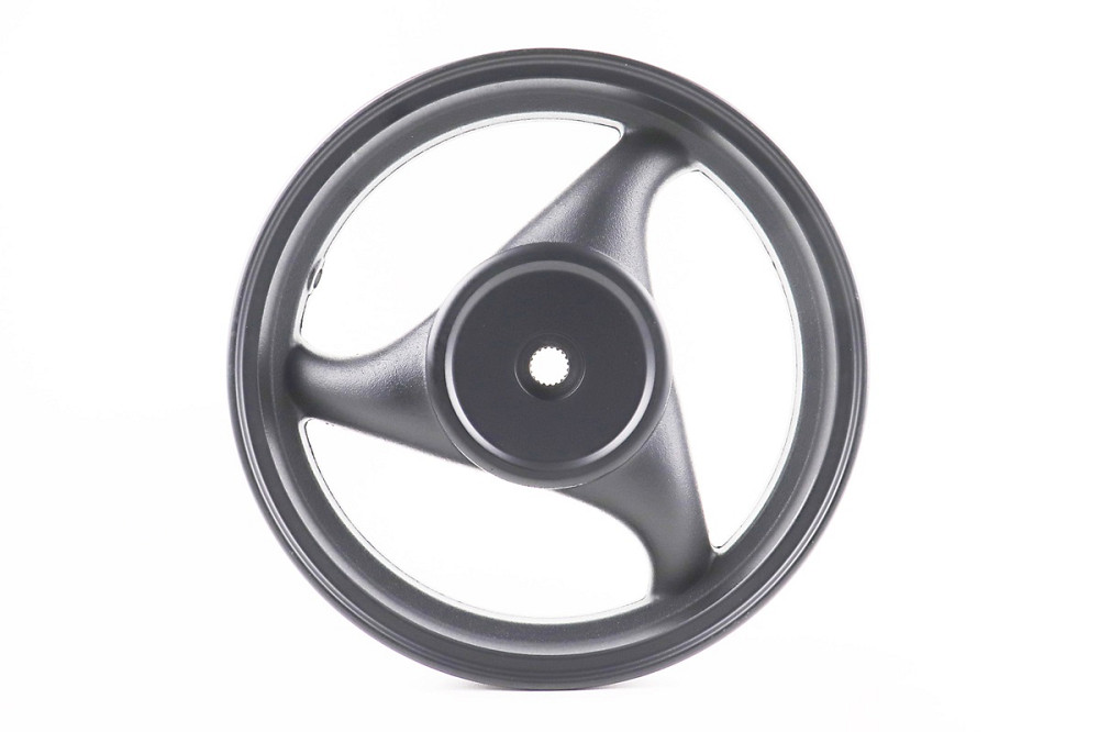 Диск задній литий MT2,50x12 Z19 для 4Т (бараб. гальм., d-110мм) "3 промені" чорний Киев - изображение 3