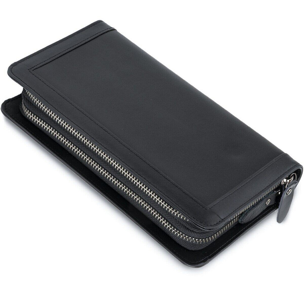 Мужской клатч-барсетка с ремешком на руку Черный (Vintage) Киев - изображение 7