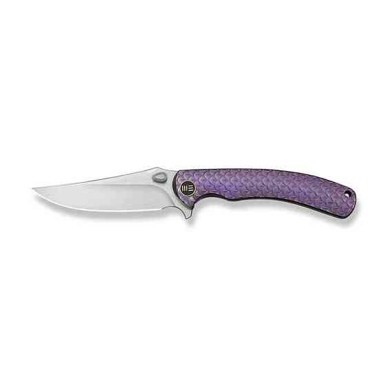 Ніж складаний туристичний Weknife Dracarys, (9.1 см) Böhler M390 / титан 6AL4V фіолетовий/золотий Київ