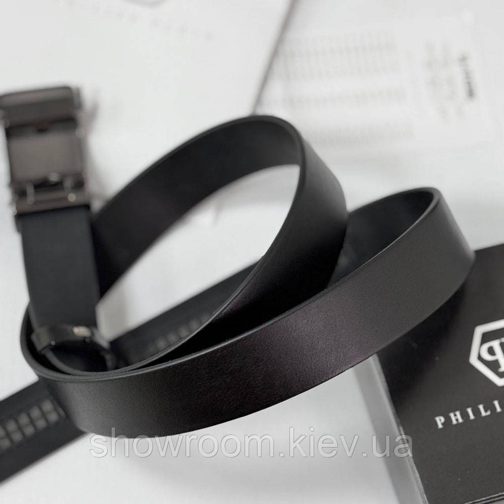 Мужской кожаный ремень автомат Phillip Plein (2003) Киев - изображение 4