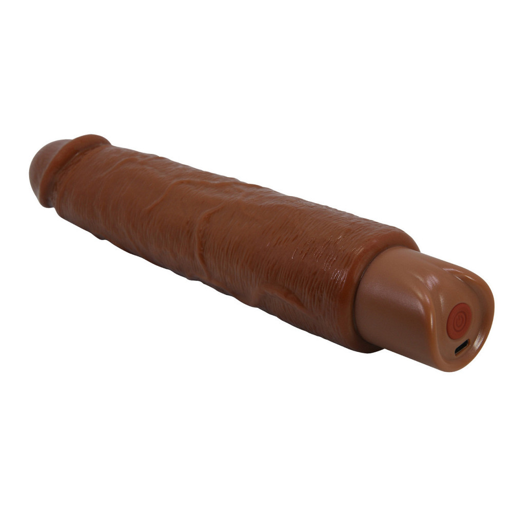 Перезаряжаемый вибратор реалистик Pretty Love - Soren Realistic Vibrating Dildo Brown, BW-500083-1 Sex Aura Киев - изображение 7