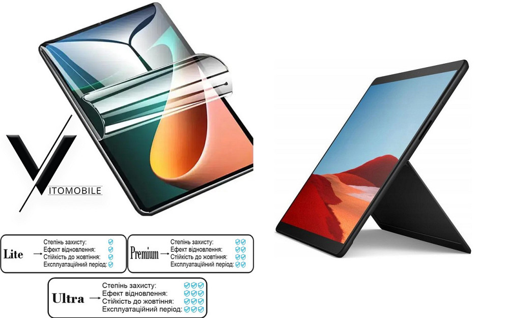 Полиуретановая пленка HyperClear Guard для Microsoft Surface Pro X Киев - изображение 1