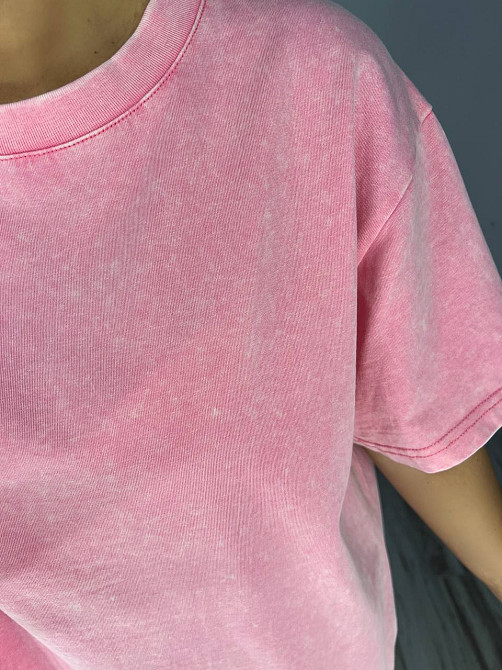 Сукня-футболка жіноча A-N 2666-1 тай-дай оверсайз, рожевий, one size Київ - фото 8
