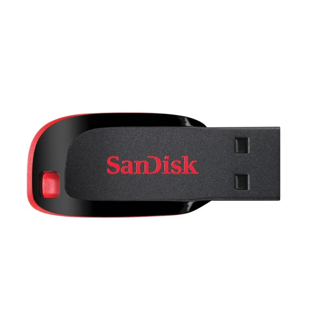 Флеш-накопичувач SanDisk USB 2.0 Cruzer Blade 64Gb Black/Red Київ - фото 1