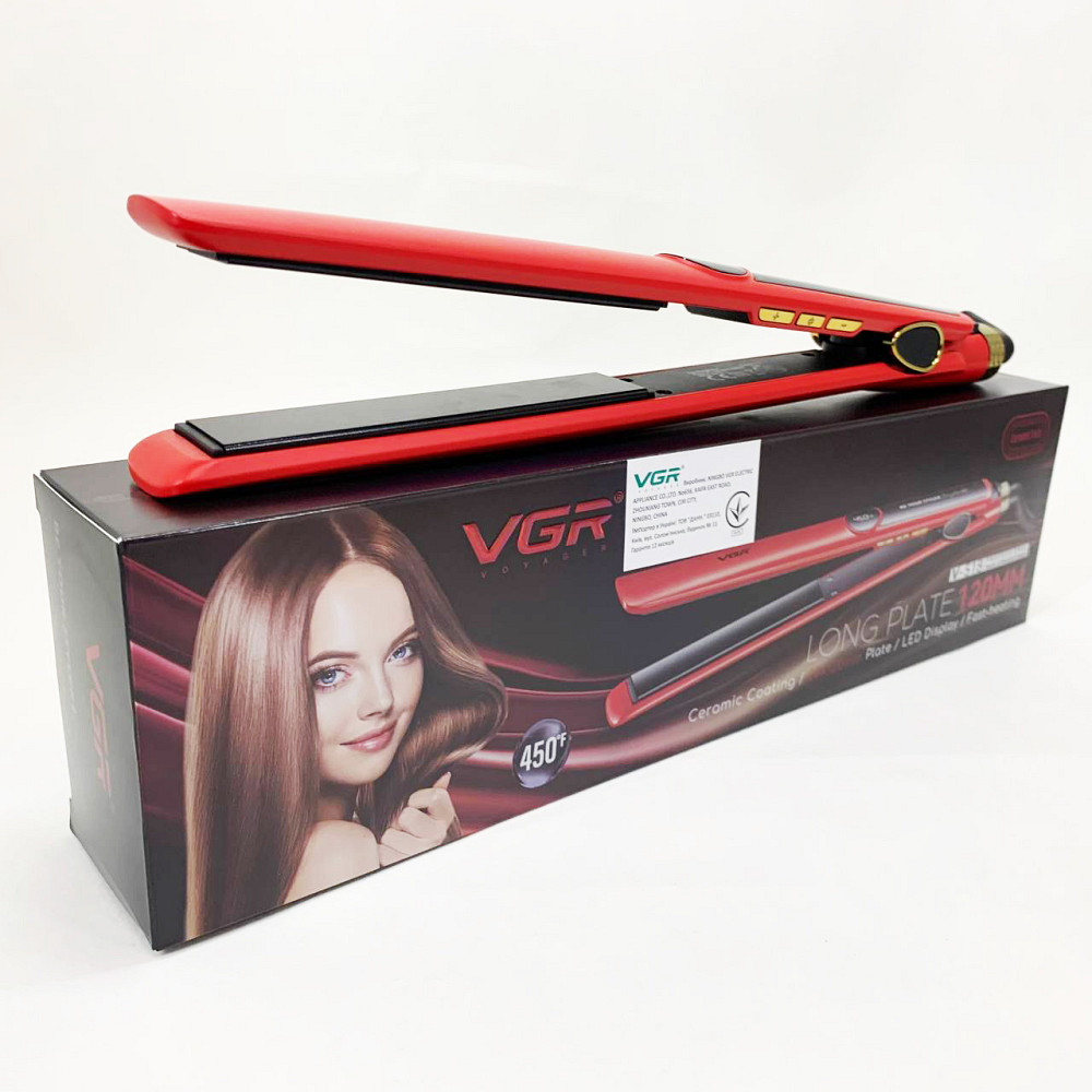 Ергономічна праска-випрямляч VGR V-518, Професійна праска, Щипці для кучерявого волосся NM-60 Івано-Франківськ - фото 6