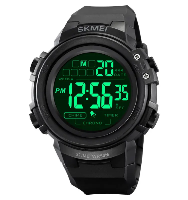 Годинник чоловічий наручний спортивний Skmei 2260 (Чорний з чорним) Київ - фото 3