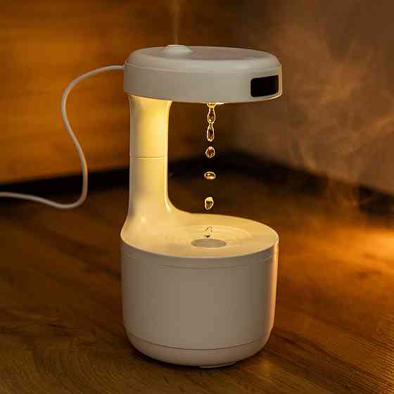 Портативний увлажнювач повітря 600 мл з таймером, білий Київ