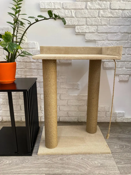 Когтеточка-башня, большая когтеточка 95*60*40 см с лежанкой для больших котов и Мейн-кунов Киев - изображение 5