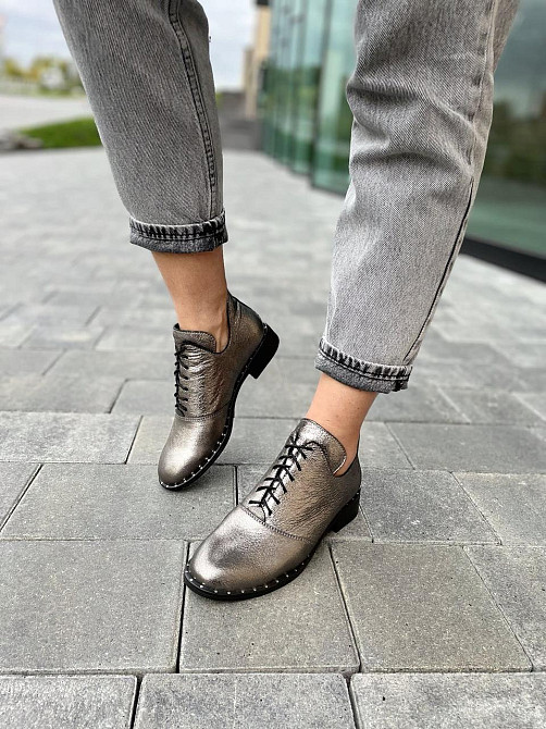 Черевики жіночі Sothby's темне-срібло натуральна шкіра 36р. (Б-552/2 3545) Коломия - фото 10