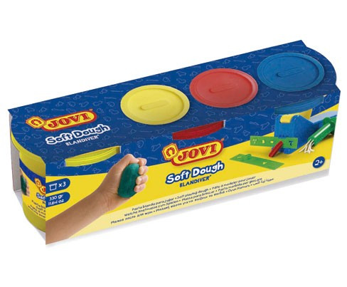 Тісто-паста для ліплення Jovi Blandiver 3 кольори по 110г (403) Киев - изображение 1