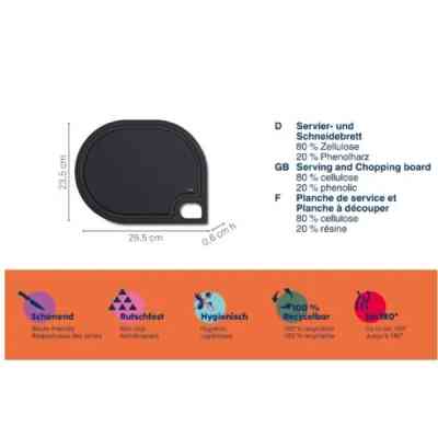 Дошка для подачі Kela Nobel 29,5 х 23,5 см чорна (12863) Вінниця