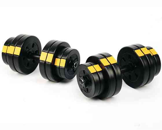 Комплект набор разборных гантелей Besport 2 шт по 16 кг Гантели разборные со сменными дисками Киев