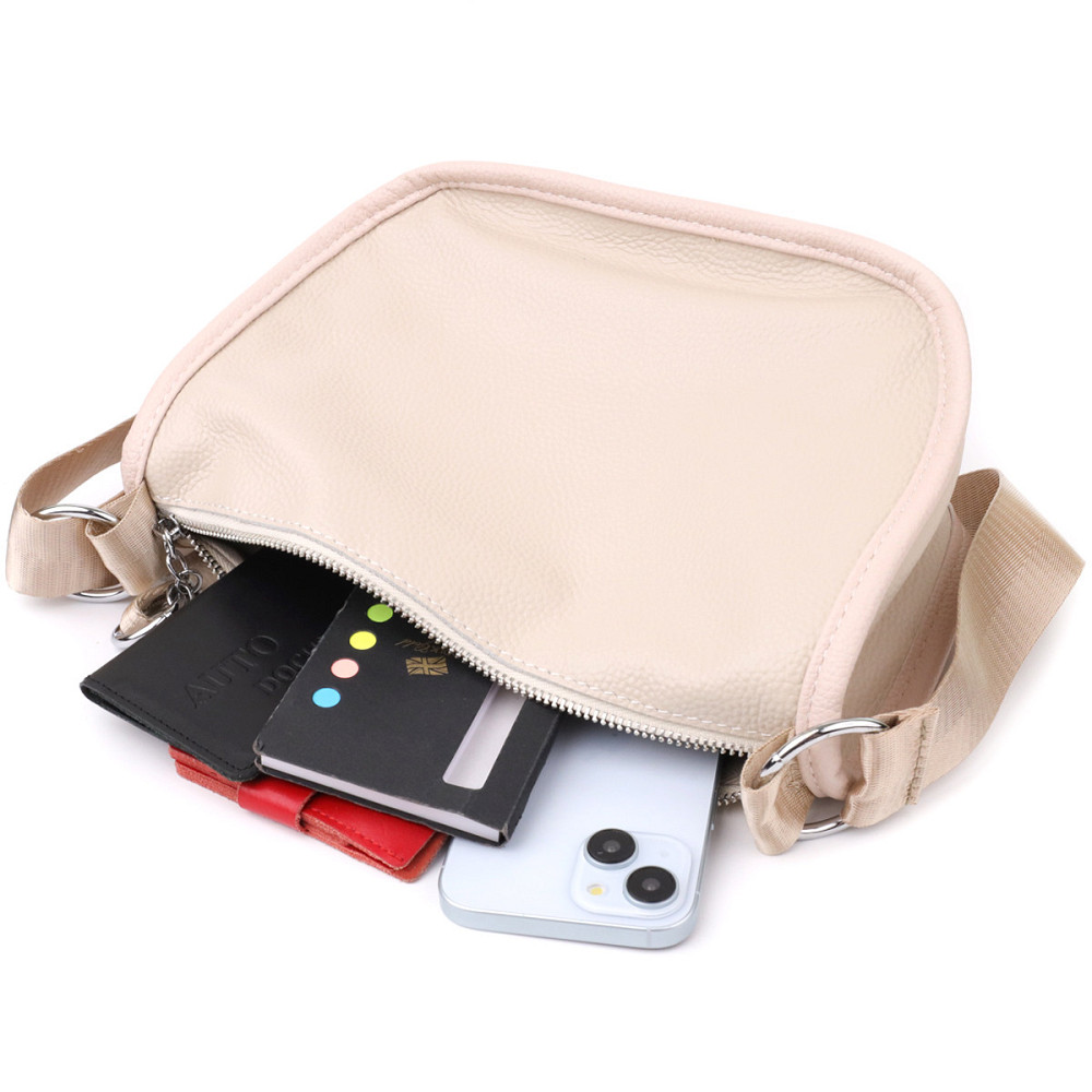 Стильная сумка для женщин из натуральной кожи Vintage 23010 Белый Киев - изображение 10