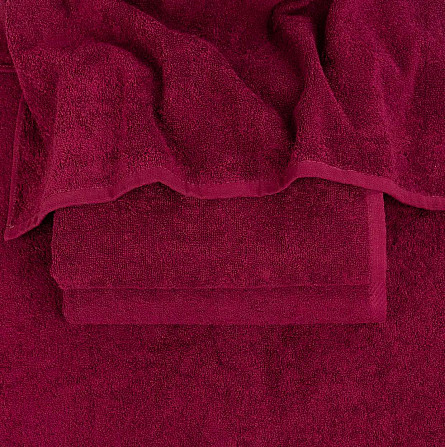 Большое банное полотенце махровое GM Textile 100х150см 400г/м2 (Бордовый) Сумы - изображение 3