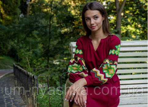 Жіноча вишита сукня на льоні Христина Кривий Ріг - фото 11