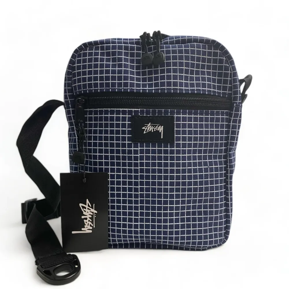 Сумка через плече Stussy 19x16 синій/білий Запоріжжя - фото 2