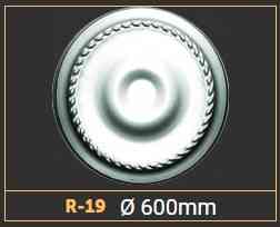 Розетка потолочная R19  (600 мм.) Днепр