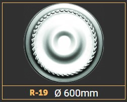Розетка потолочная R19  (600 мм.) Днепр - изображение 1
