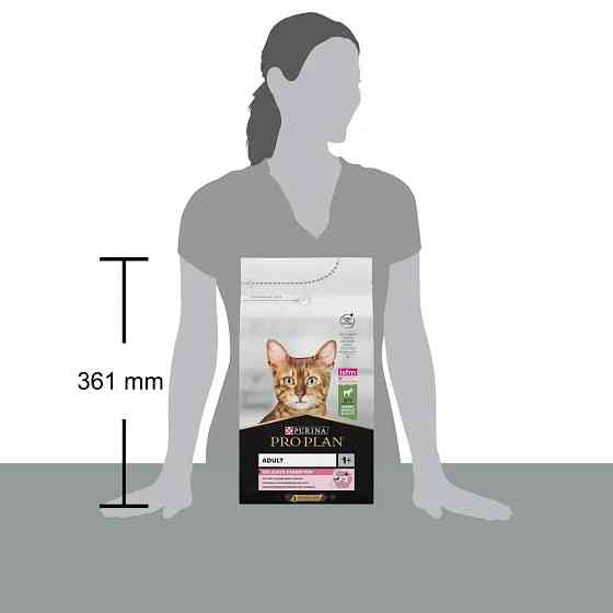 Сухой корм PRO PLAN Adult 1+ Delicate Digestion для взрослых кошек с чувствительным пищеварением и требовательных к еде, с ягненком, 1.5 кг Киев