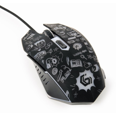 Мишка Gembird MUS-6B-GRAFIX-01 USB Black (MUS-6B-GRAFIX-01) Вінниця - фото 7