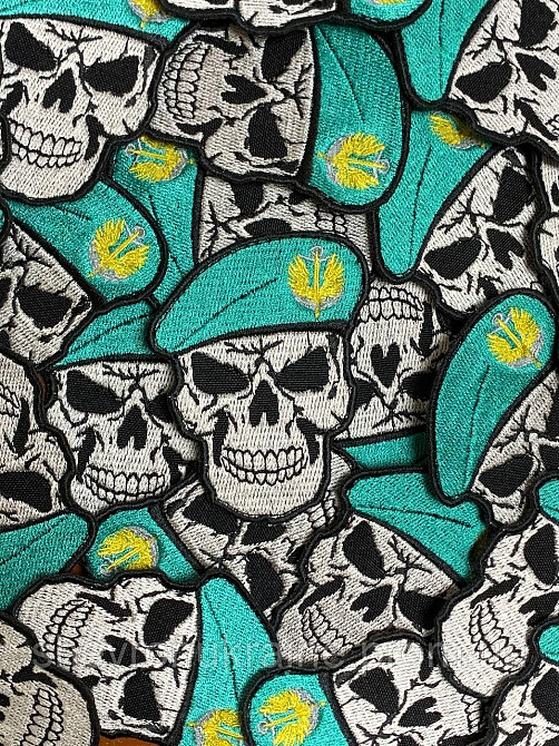 Шеврон Череп морская пехота (Форма контурная. На липучке) Размер 8x6см Киев - изображение 5