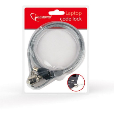 Тросик із замком до ноутбука Gembird із замком та 2 ключі (LK-K-01) Вінниця - фото 2